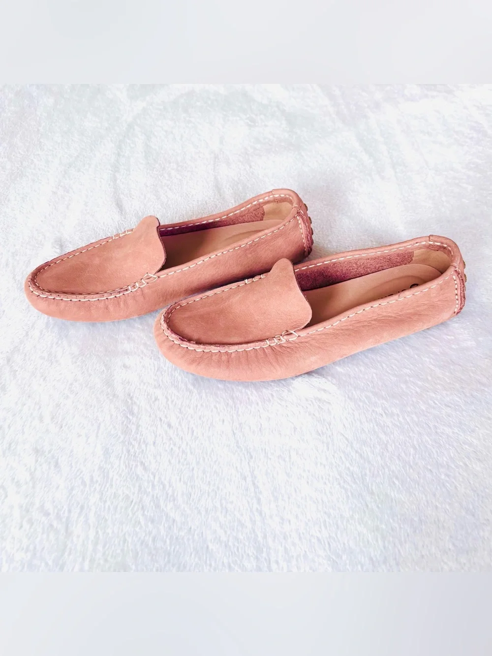 Sperry Port Driver Loafer Moccasin with Podded Rubber Sole, Tan Leather, Size 7